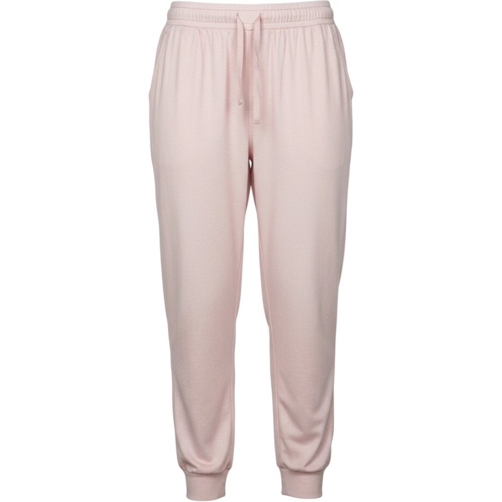 Guess Womens Soft Pink Satin Drawstring Joggers Casual Sweatpants Pockets Small